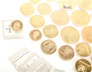 AMERICAN MINT PROOF GOLD MEDALS / COINS - LOT OF 30