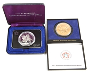 AMERICAN MINT REVOLUTION SILVER & BRONZE MEDALS