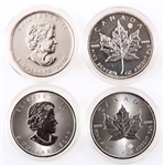 CANADIAN ONE OUNCE FINE SILVER MAPLE LEAF COINS - 4