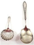STERLING SILVER SERVEWARE SPOONS - WHITING & WEBSTER