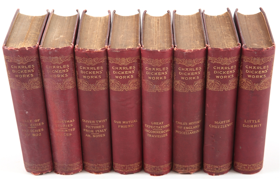 DICKENS, CHARLES DIXIE EDITION - 8 VOLUMES
