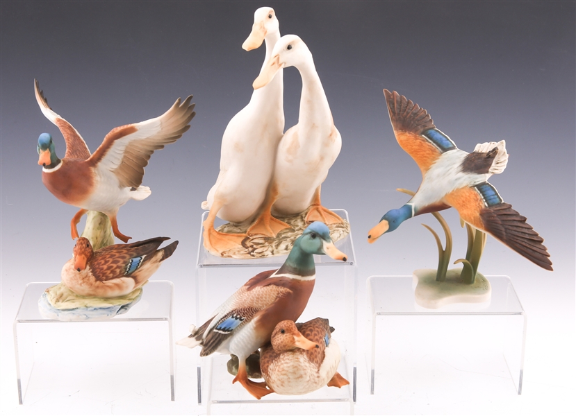 KAISER PORCELAIN DUCK FIGURINES 