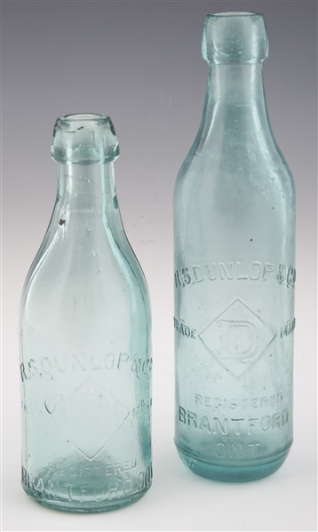 R.S. DUNLOP & CO. CANADIAN GLASS BOTTLES - LOT OF 2