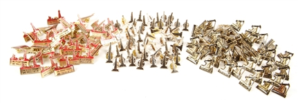 OIL FIELD, OIL DERRICK AND OKLAHOMA PINS - LOT OF 150