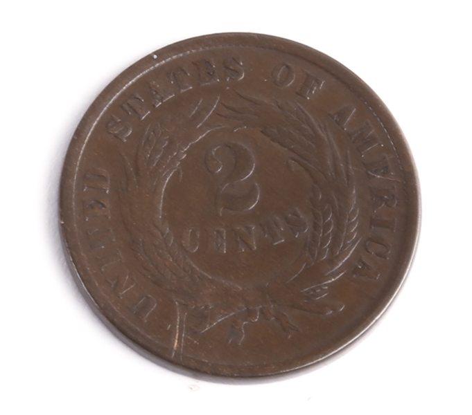 1864 US TWO CENT COIN