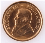 SOUTH AFRICAN KRUGERRAND 1/10TH OZ GOLD COIN