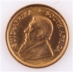 SOUTH AFRICAN KRUGERRAND 1/10TH OZ GOLD COIN