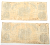 1861 $5 STATE OF FLORIDA OBSOLETE BANKNOTES - LOT OF 2