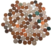 US COIN ASSORTMENT - PENNIES, NICKELS & MORE