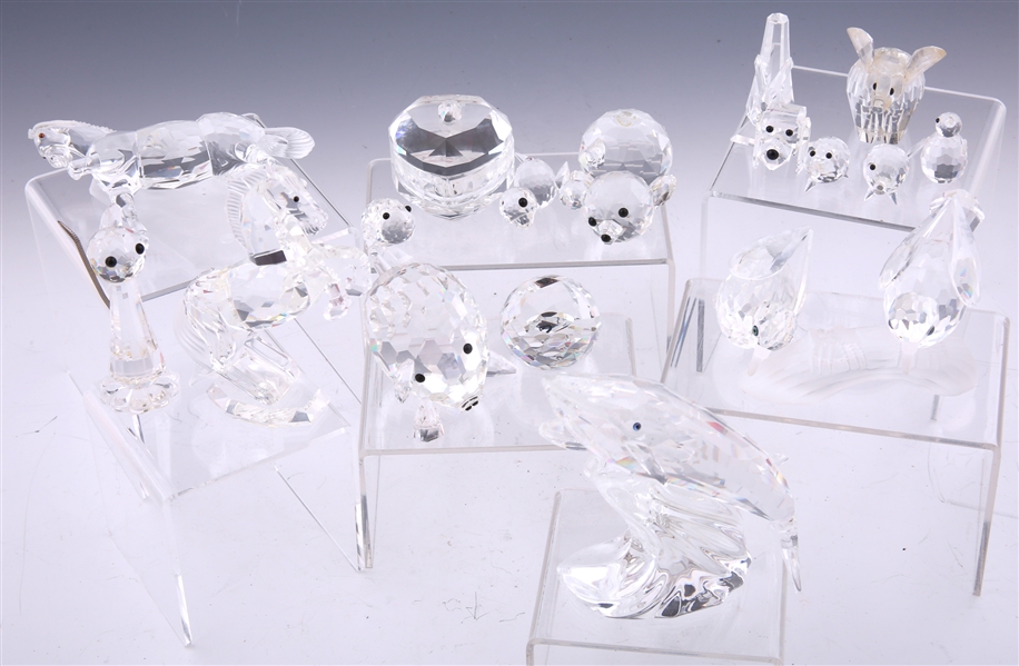 SWAROVSKI CRYSTAL FIGURINES - FOR PARTS OR REPAIR