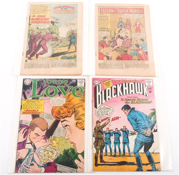 1960s ERA DC COMICS - ADVENTURE, BLACKHAWK, YOUNG LOVE