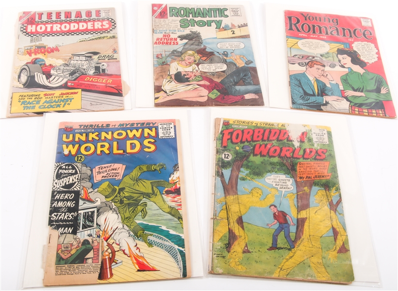 1960s ERA COMICS - UNKNOWN WORLDS, TEENAGE HOTRODDERS