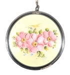 STERLING GUILLOCHE ENAMEL TANGO COMPACT & LIPSTICK