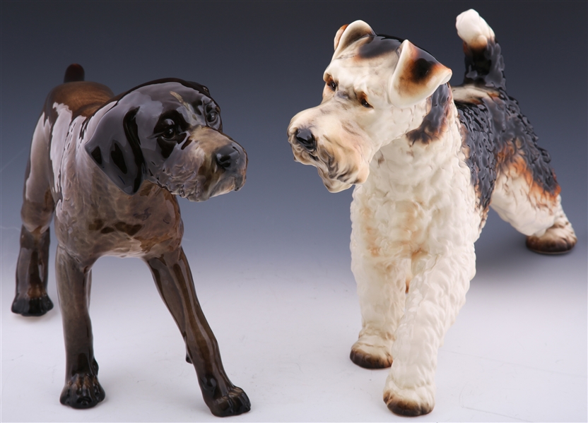 GOEBEL PORCELAIN DOG FIGURINES 