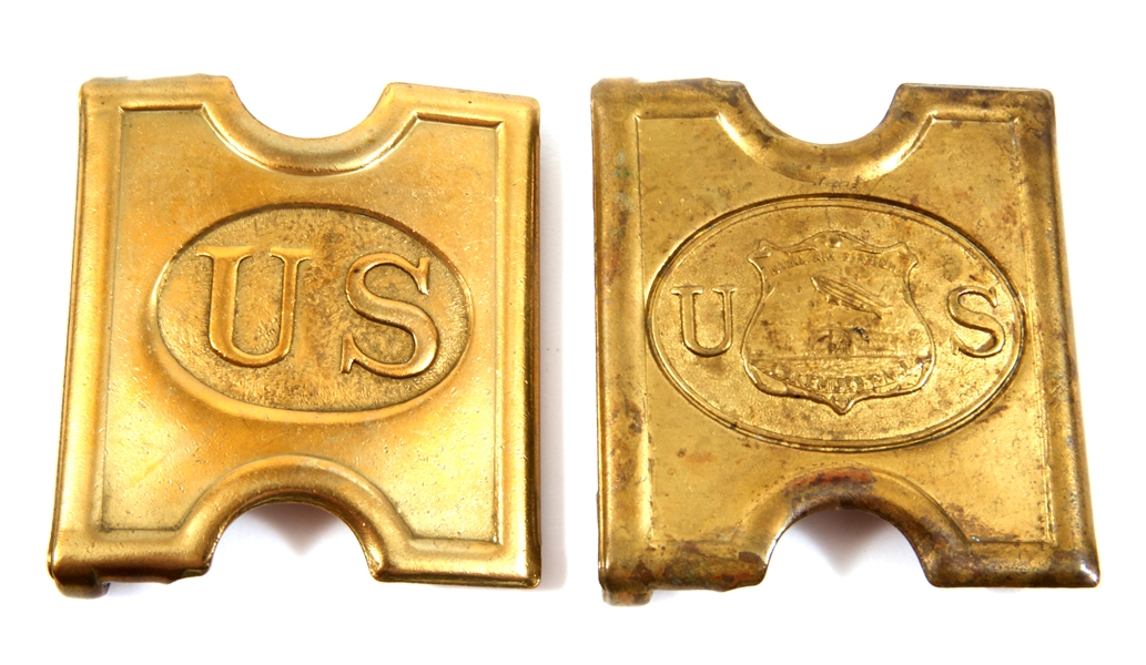 REPRODUCTION ANSON MILLS BELT BUCKLES - LOT OF 2