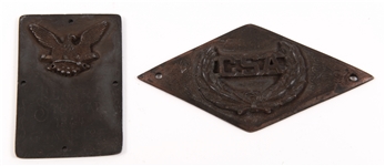 20TH C. SOUVENIR CSA & ELMIRA STOCKADE MEDALLIONS