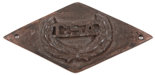 20TH C. SOUVENIR CSA & ELMIRA STOCKADE MEDALLIONS