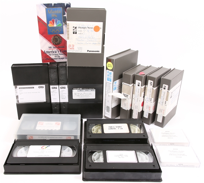1996 ATLANTA OLYMPICS VHS, D3 VIDEO ARCHIVE - LOT OF 17