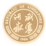 SINGAPORE 10 SINGOLD .999 FINE 1/10TH OUNCE COIN