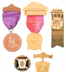 KNIGHTS TEMPLAR MASONIC SCOTTISH RITE BADGES - LOT OF 5