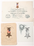 LATE 19TH C. GAR ENCAMPMENT & POST EPHEMERA - LOT OF 7