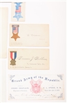 LATE 19TH C. GAR ENCAMPMENT & POST EPHEMERA - LOT OF 7