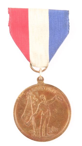 TRANS-MISSISSIPPI TURN FEST 1898 GERMAN BADGE