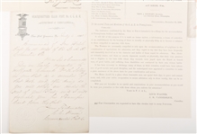 LATE 19TH C. GAR DEPT. OF PA LETTERS & EPHEMERA