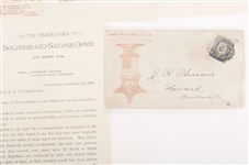 LATE 19TH C. GAR DEPT. OF PA LETTERS & EPHEMERA