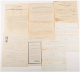 LATE 19TH C. GRAND ARMY OF THE REPUBLIC DOCUMENTS