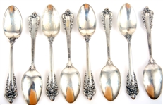 WALLACE STERLING SILVER GRANDE BAROQUE OVAL SOUP SPOONS
