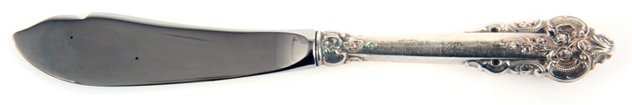 WALLACE STERLING GRANDE BAROQUE MASTER BUTTER KNIFE