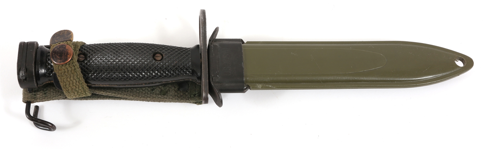 US MILITARY M8A1 COMBAT KNIFE WITH SCABBARD