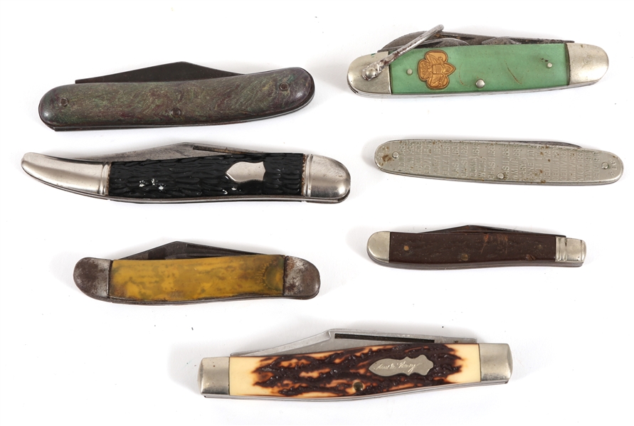COLLECTION OF POCKET KNIVES - LOT OF 7