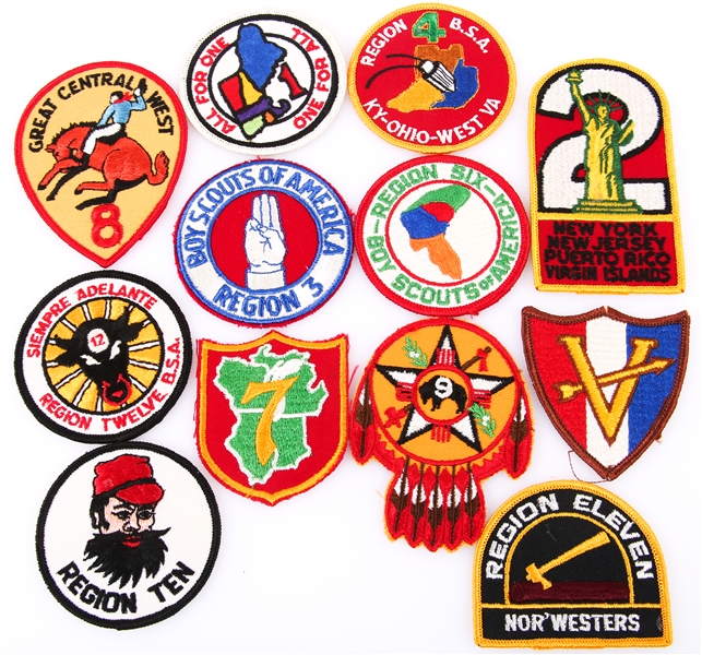 Lot Detail - BOY SCOUTS OF AMERICA REGION PATCHES