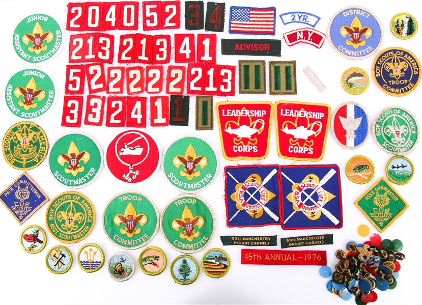 BOY SCOUTS OF AMERICA PATCHES & SERVICE YEAR PINS