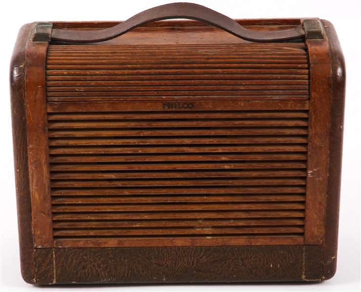 EARLY TO MID 20TH CENTURY PHILCO PORTABLE RADIO