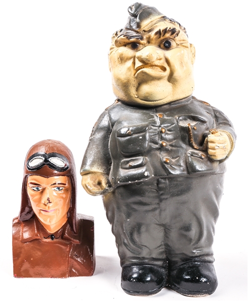 EARLY TO MID 20TH CENTURY COIN BANK LOT OF 2