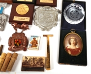 20TH CENTURY ESTATE DESK TOP ACCESSORIES LOT