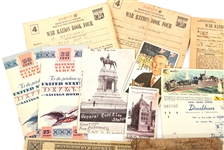 ESTATE LOT OF HOMEFRONT & TRAVEL EPHEMERA AND TOKENS