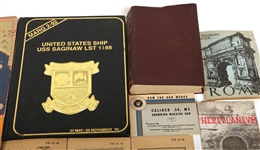 MILITARY TRAINING REFERENCE & TRAVEL RELATED BOOK LOT