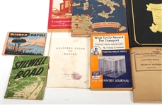 MILITARY TRAINING REFERENCE & TRAVEL RELATED BOOK LOT