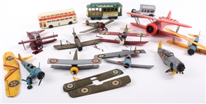 20TH C. PLASTIC FIGHTER PLANE & VEHICLE MODELS