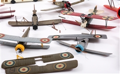 20TH C. PLASTIC FIGHTER PLANE & VEHICLE MODELS