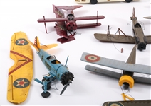 20TH C. PLASTIC FIGHTER PLANE & VEHICLE MODELS