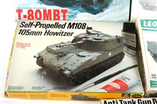 1/35TH AND 1/48TH SCALE MODEL TANK LOT OF 5