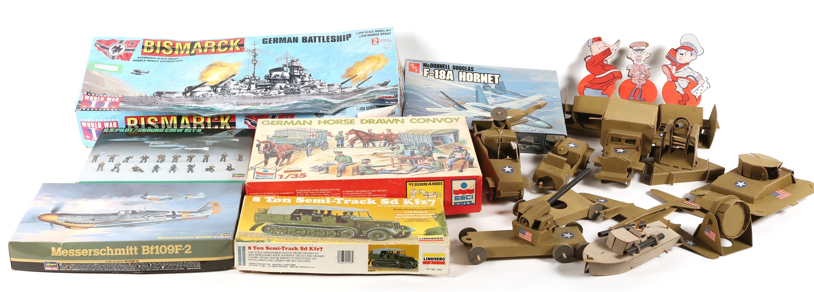20TH C. MILITARY MODEL SETS LOT OF 8