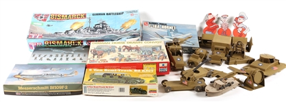20TH C. MILITARY MODEL SETS LOT OF 8