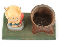 CAST IRON PORKY STILL BANK