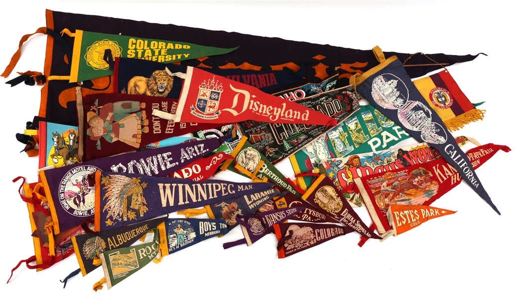 SOUVENIR FELT PENNANT FLAGS